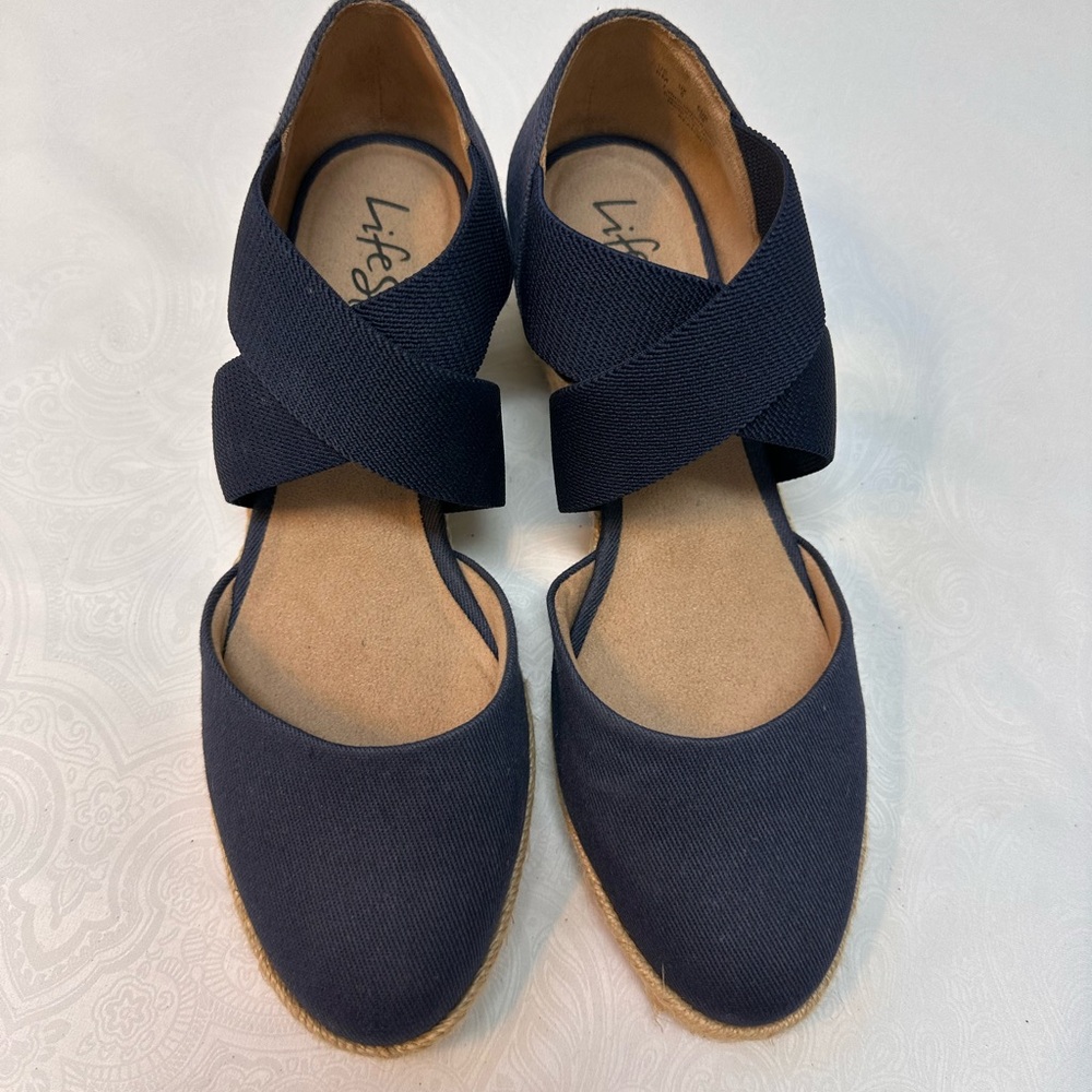 Life Stride Women's Navy Espadrilles